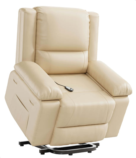 GarveeHome Power Lift Recliner Chair - Heat and Massage, Adjustable Back and Legs, Pu Leather Electric Lift Chair Designed for The Elderly and People with Mobility Impaired GarveeHome