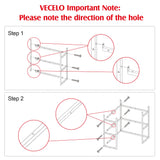 VECELO Corner Cabinet Table with 3 Tier Open Shelf, Multipurpose Display Organizer Storage Stand, for Small Space Living Room Home Office Kitchen, Brown VECELO
