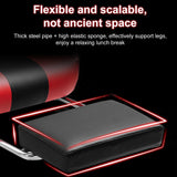 Ergonomic Gaming Chair with Footrest, Speakers Video Game Chairs with Bluetooth Music and LED RGB Lights, Computer Office Desk Chair, Massage Lumbar Support,400lb Capacity (Black & Red) GIFZES