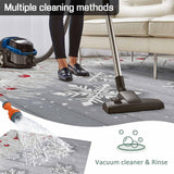 Winter Snowflake Outdoor Rug 5x8ft Christmas White Pine Branch Gray Wood Grain Waterproof Patio Rugs Lightweight Foldable Outside Large Area Rug Carpet for Porch Deck Balcony Backyard Camper Lkicikik