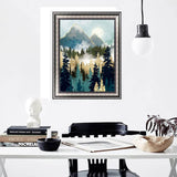 Hestarcul Mountain Diamond Art Kits,Abstract Diamond Painting Kits for Adults,Paint with Diamonds Round for Gift,Wall Decor(12x16) (Mountain) Hestarcul