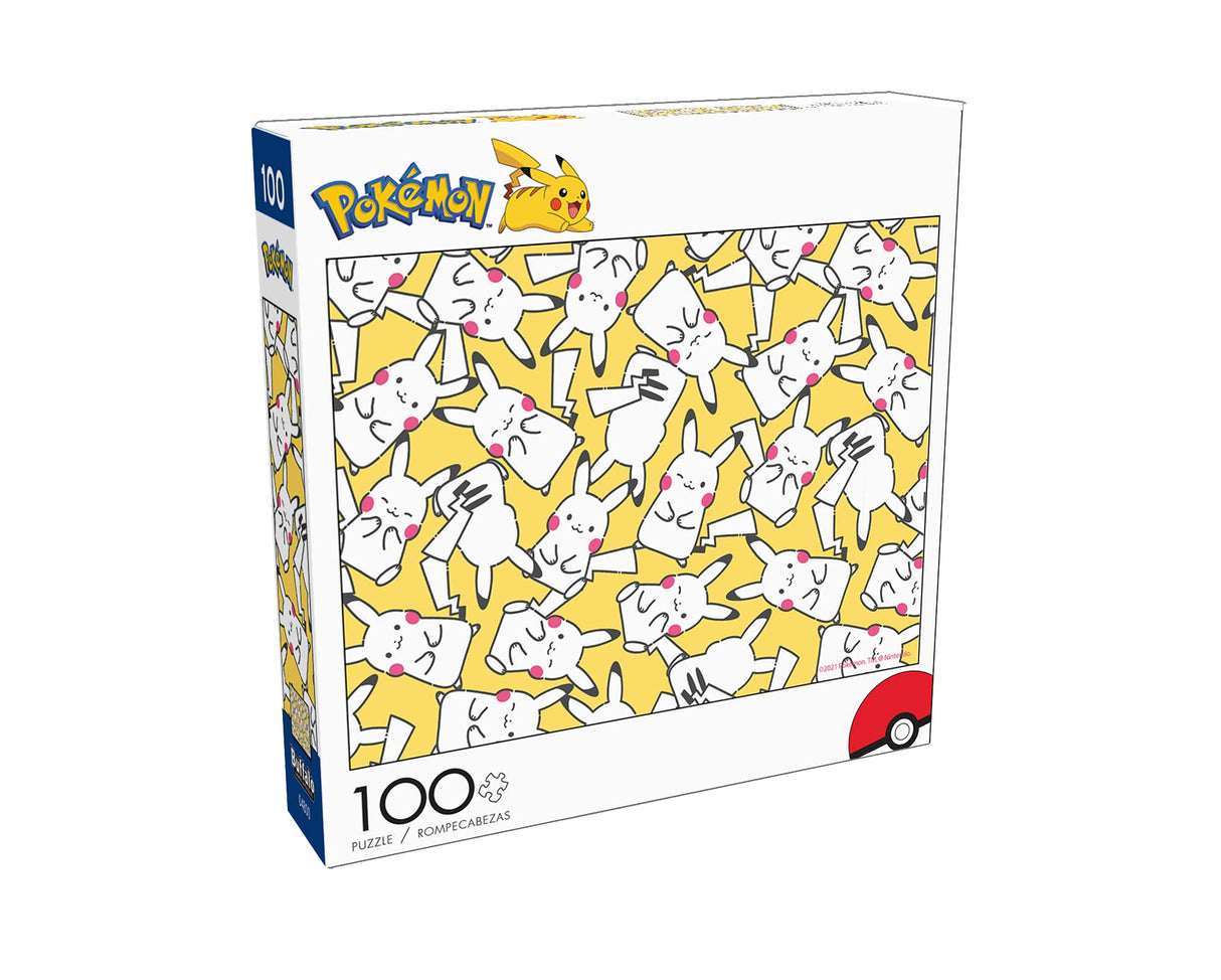 Buffalo Games - Pokemon- Japanese Pikachu Pokemon - 100 Piece Jigsaw Puzzle for Families -Challenging Puzzle Perfect for Game Nights - Finished Size is 15.00 x 11.00 Buffalo Games