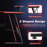 PayLessHere L Shaped Desk Corner Gaming Desk Computer Desk with Large Desktop Studying and Working and Gaming for Home and Work Place,Black PayLessHere