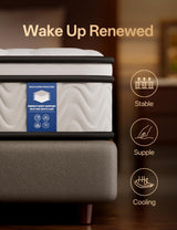 Full Mattress, 10in Memory Foam Hybrid Mattress, Medium Firm and Individually Pocket Springs - Pressure Relief, CertiPUR-US Certified, Motion Isolation-Extra Edge Support. (White, Full, 10, Inches) Om Vasudhare