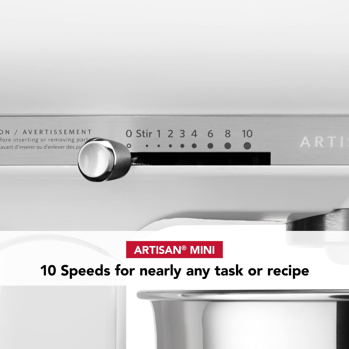 KitchenAid Artisan Mini 3.5 Quart Tilt-Head Stand Mixer - KSM3316X - White KitchenAid