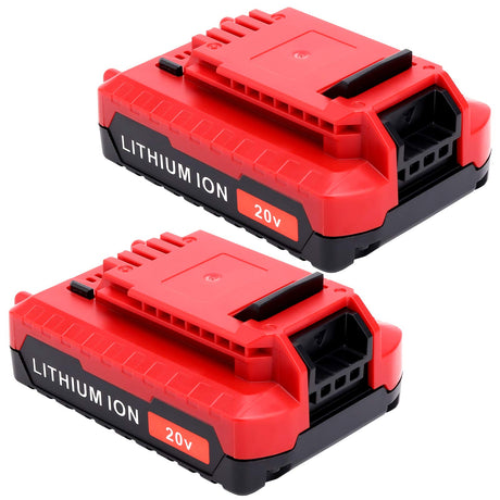 ELEFLY 2 Pack PCC680L 20V Max 3.0Ah Battery Compatible with Porter Cable 20V Lithium Battery PCC681L PCC682L PCC685L PCC670B PCC710B PCC791LA 20V Cordless Power Tools Battery ELEFLY