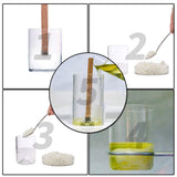 NOOR 50 Pieces Smokeless Wooden Wicks with Trimmer for Candle Making and 5.1 X 0.2 inch Booster - 5.1 X 0.5 inch Crackling Wood Wick for DIY Candles with 50pcs Metal Clips NOOR