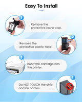 PG-245 XL/CL-246 XL High Capacity Combo Pack for Canon 245XL/Black and The 246XL/Color Works with Canon Pixma MX490 MX492 MG2522 TR4520 MG3022 MG2520 TS3100 TS3122 TS3300 Printer(1 Black,1 Tri-Color) TECKKIN