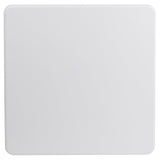 Flash Furniture Elon 2.85' Square Plastic Folding Event Table for Indoor/Outdoor Events, Portable Banquet Table with Locking Legs, White Flash Furniture