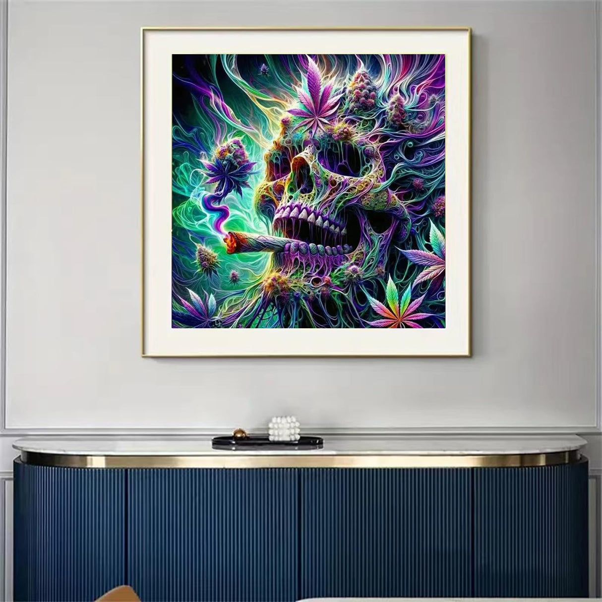 5D Diamond Art Kits for Adults,DIY Skull Diamond Painting Kits Full Drill Diamond Crystal Rhinestone Gem Art Craft Kits for Adults,Home Wall Decor 12X12Inch SHICERNHJ