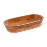 Wooden Dough Bowl – Handmade Decorative Bowls for Home Decor, Bathroom, Kitchen Counter & More - Acacia Wood Large Dough Bowl Fits Cosmetics, Keys & Other Knick Knacks – Great Boho Home Decorations Luxe Designs