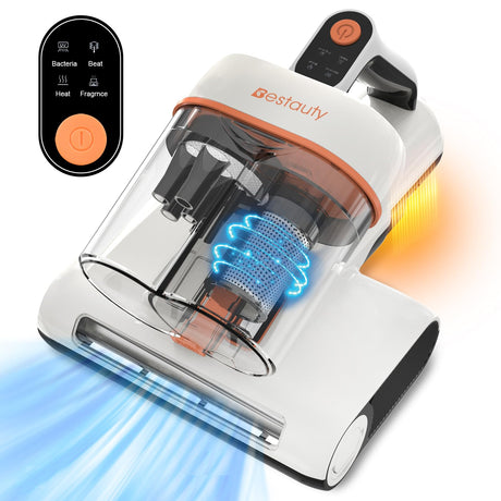 Bestauty Bed Vacuum Cleaner, 500W Mattress Cleaner with UV, 7-16Kpa 2 Levels of Adjustable Powerful Suction Mattress Vacuum Cleaner, 6 Stage Filtration System for 99.9% Filtration, Lightweight, Corded Bestauty