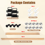 16"X20" Canvas Frame, 2 Set Removable Wood Canvas Stretcher Bars Wooden Frames Kit for Oil Painting, Diamond Art, Paint by Numbers, Posters, DIY Arts Supplies for Artist Zyghjort