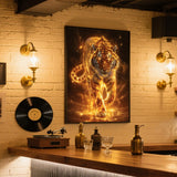 Ohhvvow Glowing Tiger Diamond Painting Kits for Adults, 12x16 Inch 5D DIY Full Round Drill Diamond Art Dots for Home Wall Decor, Gift for DIY Craft Lovers & Beginners Ohhvvow