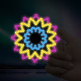 5D DIY Medallion Fidget Spinner Diamond Painting Kit Glow in Dark Crystal Rhinestone Acrylic Decoration Approx 8cm x 8cm Syntego