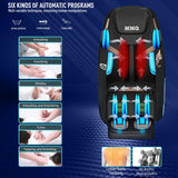 MMQ Massage Chair Zero Gravity Full Body, SL Track Electric Shiatsu Recliner with Foot Rollers,Yoga Stretching, Bluetooth, Built-in Heat Therapy Air Massage System -Plug and Play MMQ
