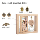 BEEMERIT 360° Rotating Pet Memorial Frame with Keepsake Jar – Double-Sided 4x6 Photo Display for Pet Loss – Perfect Remembrance Gift for Dog and Cat Owners BEEMERIT