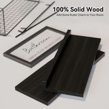 WOPITUES Floating Shelves for Wall Decor Sign, Bathroom Organizers and Storage, Bathroom Shelves Over Toilet with Metal Guardrail-Black WOPITUES