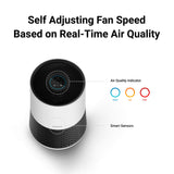 WINIX A231 Air Purifier for Bedroom Up to 1110 Ft² in 1 Hr With Air Quality Monitor, True HEPA, Carbon Filter and Auto Mode, Captures Pet Allergies, Smoke, Dust Winix