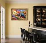 GXGLLPZBY 5D Dogs Diamond Painting Kits for Beginners, DIY Train Diamond Art Kits for Adult, Full Round Diamond Dot Gem Art Kits, Home Wall Decoration 11.8x15.8 Inches GXGLLPZBY