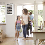 TJ.MOREE Sunglasses Organizer Storage Wall Mounted: 13 x 15.6 inches Eyewear Display Case Rustic Wood Eyeglasses Holder Large Glasses Storage Box,White TJ.MOREE