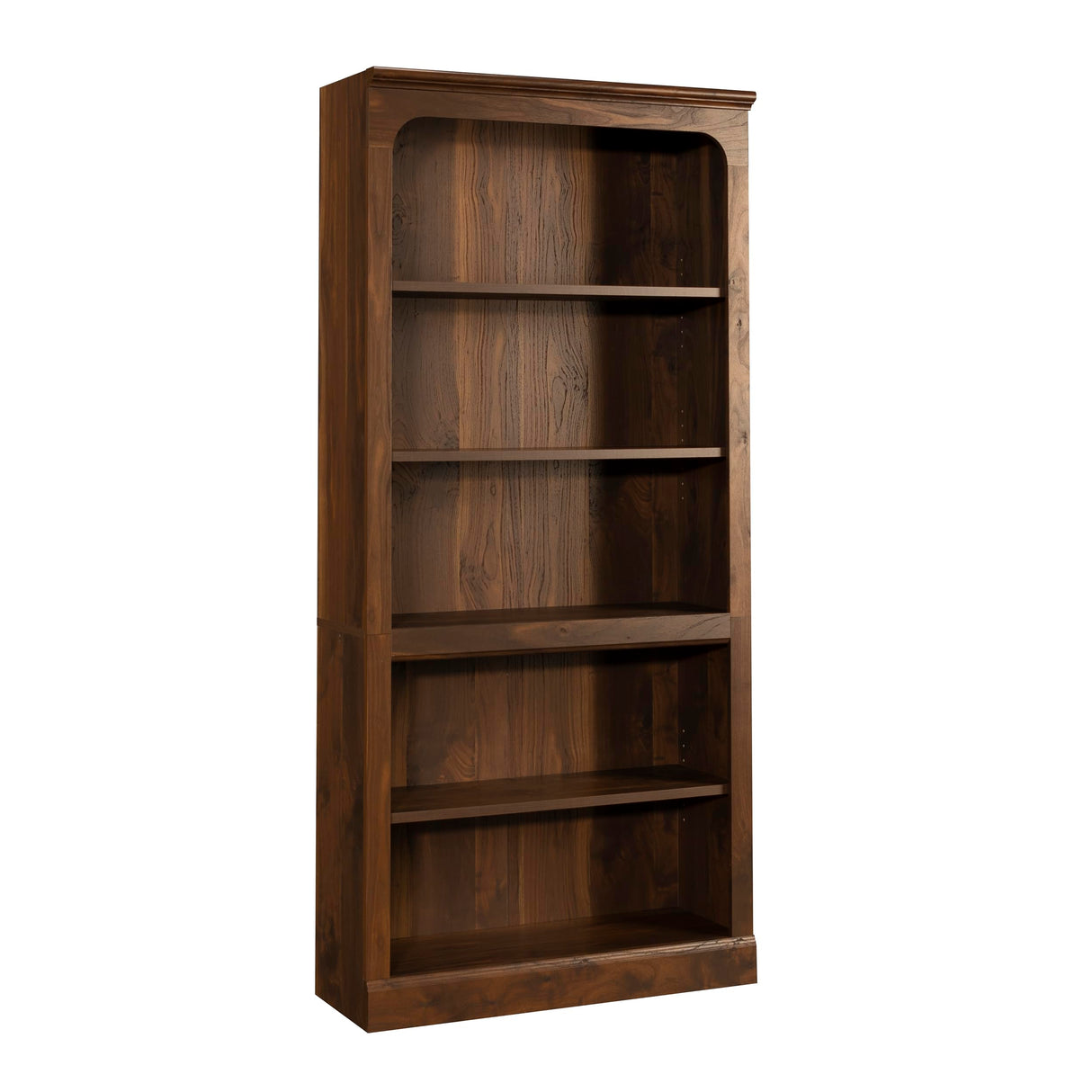Sauder Select 5-Shelf Bookcase, in a Grand Walnut Finish Sauder