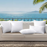 MIULEE Pack of 2 12x20 Outdoor Pillow Inserts, Outdoor Throw Pillows Water-Resistant Decorative Premium Lumbar Pillow Stuffer Sham for Porch Swing Couch Sofa Cushion Patio Furniture MIULEE