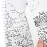 Leisure Arts Blooms & Butterflies Adult Coloring Book – Relaxation & Stress Relief with Intricate Floral, Butterfly Nature Designs, Premium Single-Sided Pages, 80 Sheets LEISURE ARTS