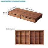 unununu Wooden Platform Step Stool for Adults&Senior.Stair Assist Indoor&Outdoor,Heavy Duty Sturdy Solid Wood Bedside Foot Stepper,Mobility Stepping.for Handicap,Elderly,High Beds(31.5" W) unununu