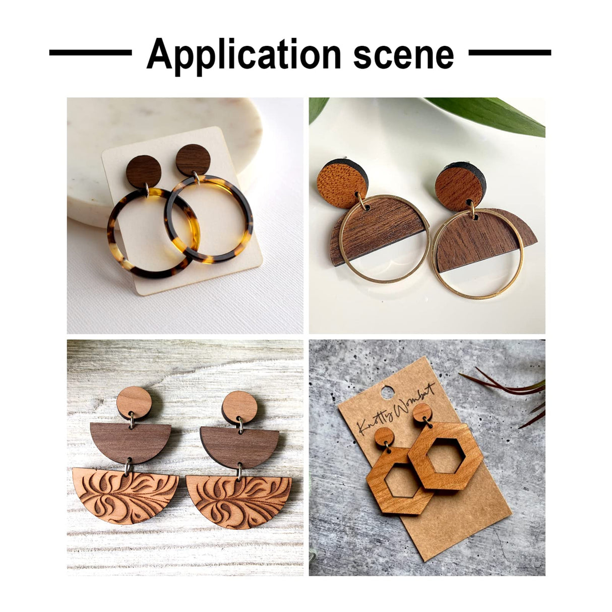 Pandahall 50pcs Walnut Wood Flat Round Earring Stud 10mm Natural Wooden Earring Stud with 316 Stainless Steel Findings for DIY Earrings Making, Hole: 1.6mm PH PandaHall