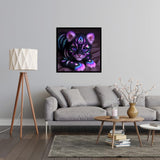 JYXSJYYD 5D DIY Tiger Diamond Art Kits for Adults,Purple Tiger Diamond Paintings Kits for Beginners,Paint by Diamonds Dot Full Drill Gem Art Crafts,Home Wall Decoration 13.8x13.8 Inches JYXSJYYD