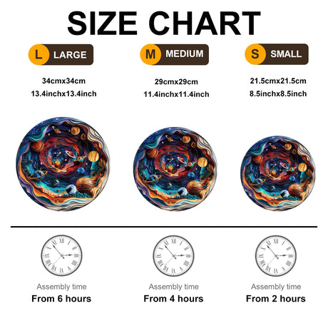 Wooden Puzzle for Adults-3D Visual Effect UniverseUnique Shape Advanced Wooden Jigsaw Puzzle for Adults and Kids,Best Gift,Wood Puzzles,Challenge Wooden Jigsaw Puzzle (Universe, Small) Welsky