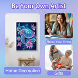 Ycydilirab Sea Turtle 5D Diamond Art for Adults-Diamond Painting for Adults,Sea Turtle Gem Art for Adult Perfect for Relaxation and Home Wall Decor 12x16inch Ycydilirab