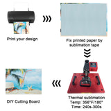 8 Pcs sublimation cutting board blanks，11 x 7.87 Inch sublimation cutting boards，Textured Sublimation Anti Slip Cutting Board Heat Scratch Resistant Blank Cutting Board glass cutting board for crafts GEKIXUTP
