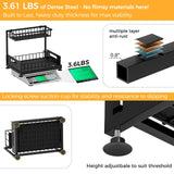 2 Pack Under Sink Organizer Storage 2-Tier Premium Metal Pull-Out Racks, Height Adjustable, Easy Installation | Kitchen & Bathroom Organizers Saydear