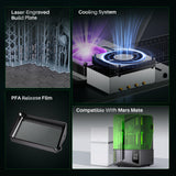 ELEGOO Saturn 4 12K MSLA Resin 3D Printer, 10 Inch Mono LCD, One-Click Auto Leveling, Intelligent Mechanical Sensor, COB + Fresnel Collimating Lens, Large Printing Size 218.88mmx122.88mmx220mm ELEGOO