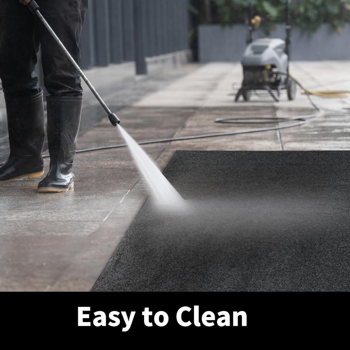 HOMBYS Extra Large Garage Floor Mat for Under Car,Floor Mats for Garage with Rubber Backing,Non Slip Garge Rug,Waterproof Backing Garage Carpet,Motorcycle Absorbent Oil Spill Mat,7'9"x16' HOMBYS