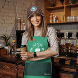 Zoooyawn 2 Set Barista 100 Days of School Costume Coffee Theme Costume 2 Apron 2 Hat for Man Women Kitchen Cooking Zoooyawn
