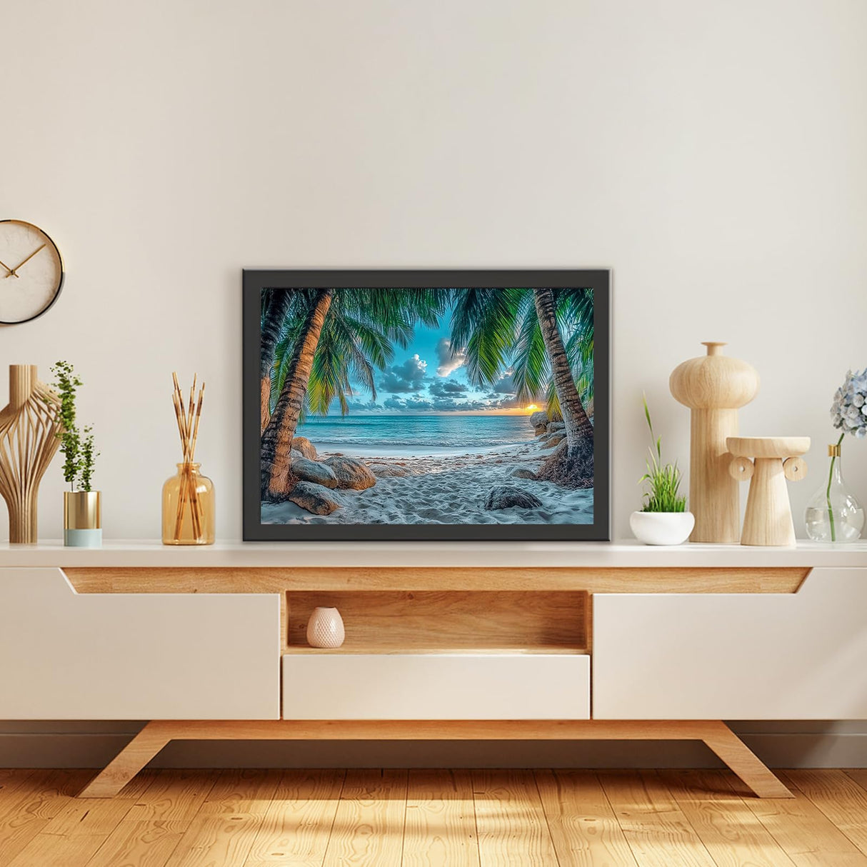 TOSTOG Beach Scenery Diamond Art Kits for Adults, Large Sea Diamond Paintings for Adults, Full Drill Coconut Tree Diamond Art Kits, 5D Diamond Paintings Kit Gem Painting Decoration 12 * 16 Inch. TOSTOG