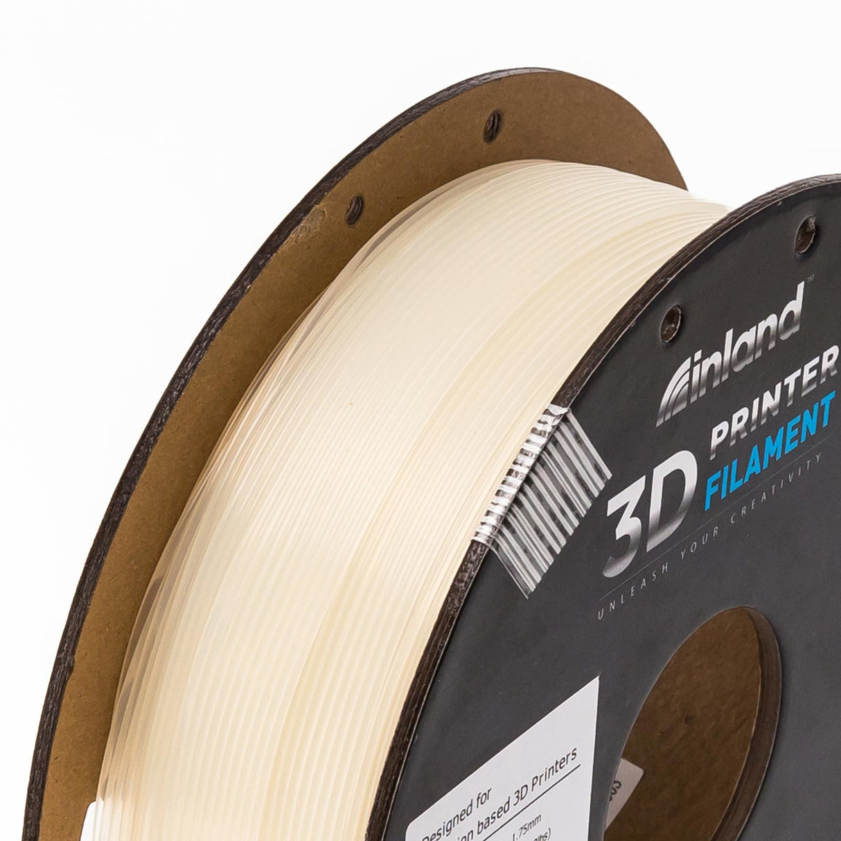 INLAND Micro Center PLA+ 3D Printing Filament 1.75mm - Natural PLA Plus 3D Printer Filament - PLA Pro Dimensional Accuracy +/- 0.03 mm - 1 kg Cardboard Spool (2.2 lbs) INLAND