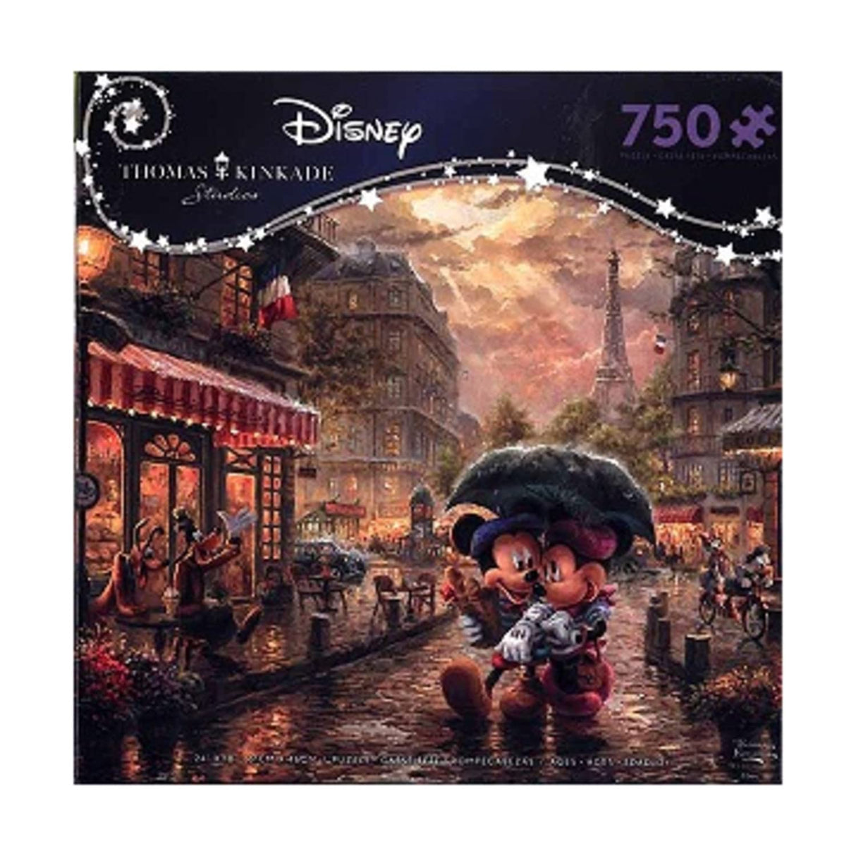 Ceaco - Thomas Kinkade - Disney Dreams Collection - Mickey and Minnie in Paris - 750 Piece Jigsaw Puzzle Ceaco