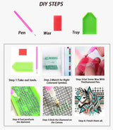 APTDYIGL 5D Horse Diamond Painting Kits for Adults Beginner,Animal Special Shape Diamond Art Kits,DIY Full Drill Diamond Dot with Gem Art Kits,Home Wall Decor 11.8x11.8inch APTDYIGL