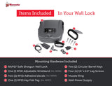 Hornady Rapid Safe Wall Mount for Long Guns – RFID Entry Quick Access Safe For Shotguns and Rifles Hornady