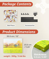 PieceRelax Canvas Wall Art Puzzles for Adults - Away from The City - Tranquil Summer Beach Unique Gift & Home Décor with Plastic Jigsaw Puzzle Artwork for Living Room Bedroom [HN1316] PieceRelax