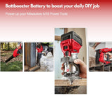 2 Pack 5.0Ah 18V Replacement Battery and Charger for Milwaukee M18 Lithium ion Battery, Compatible with Milwaukee M18 Cordless Power Tools 18V Lithium Battery 48-11-1850 48-11-1840 48-11-1860 Battboozter