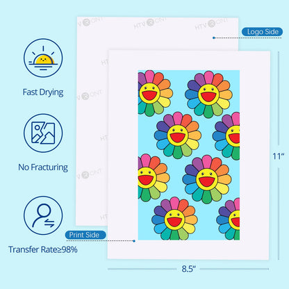 HTVRONT Sublimation Paper 8.5 x 11 Inch - 200 Sheets Sublimation Transfer Paper Compatible with Inkjet Printer,Sublimation Heat Transfer Paper for Tumblers, Mugs, T-shirts and Other Sublimation Blanks