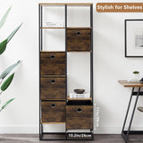 Sturdy Storage Bins with Exquisite Wood Grain Pattern,Thickened Fabric Cube Baskets,Open Container box for Organizer Shelf,Cabinet,Closet,Bookcase,Nursery,Office,Home,Storeroom,10.2x10.2x11in,Set of 3 KANCNT