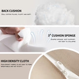 ARTBUSKE 5 Piece Patio Furniture Set Modular Outdoor Furniture Set Wicker Sectional Patio Sofa with Table Cushions Patio Set for Balcony Porch Deck Yard (Salmon&Orange Wicker, Sand Cushion) ARTBUSKE