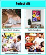 Diamond Art Painting Wildlife Animal Lion Big Cat Kit for Adults Full Round Drill Diamond Art Painting by Number Kits Gem Art Wall Home Decor(11.8 x15.8inch) WoodArtSupply