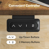 BANTI 48x24 Inches Electric Standing Desk with Drawer, Adjustable Height Sit Stand Desk, Stand Up Home Office Desk, Ergonomic Computer Desk, Rustic Brown BANTI